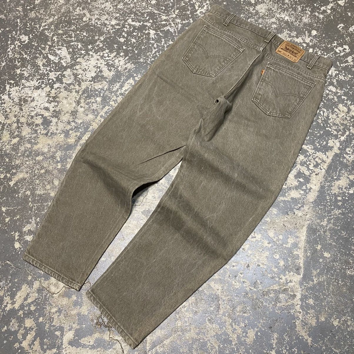 Japanese Brand × Levi's × Vintage Vintage Levi’s 550 Green/Brown Relaxed Denim Jeans USA 90s Size US 37 - 2 Thumbnail