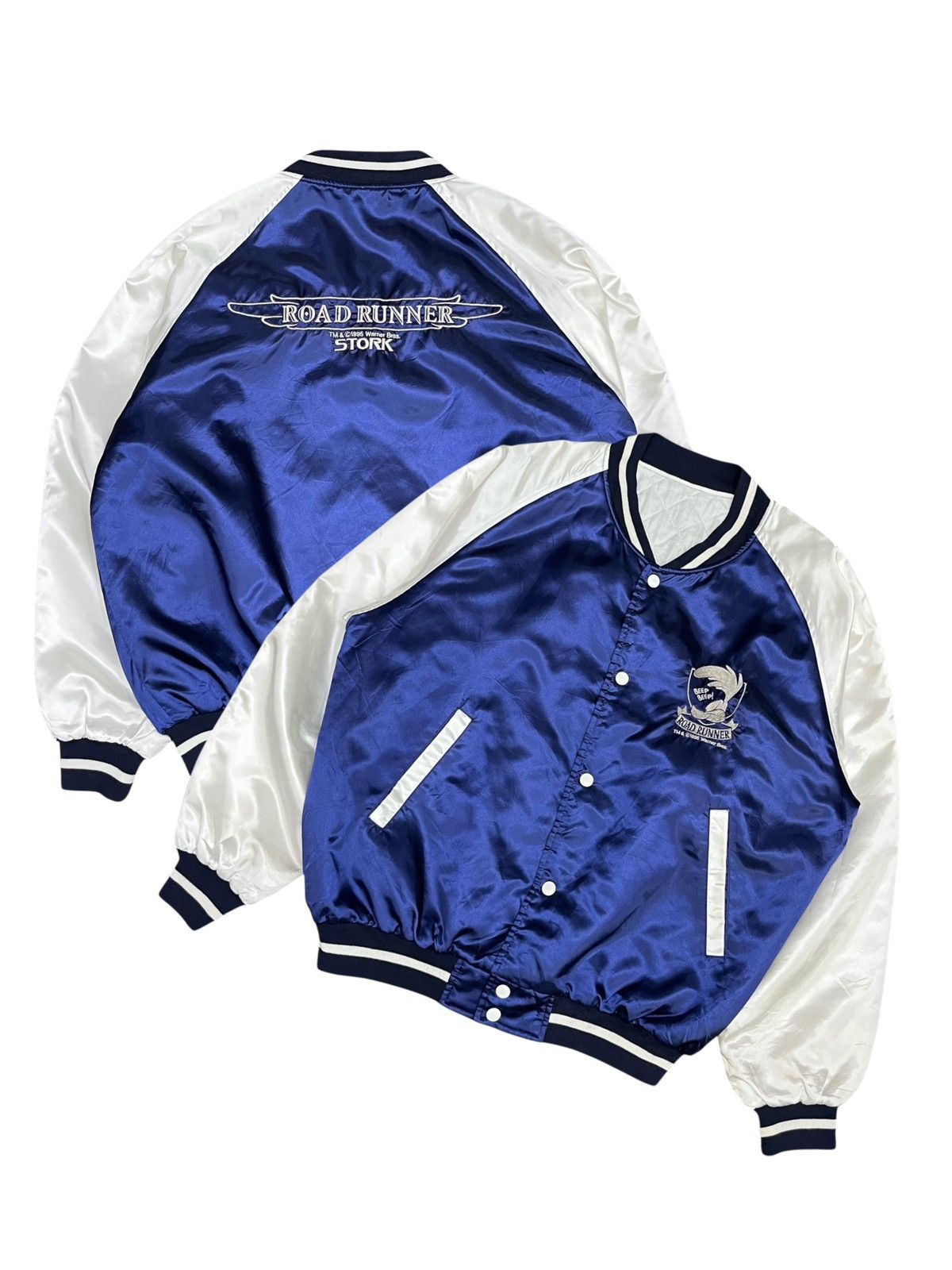 🔥Vintage 1995 ROADRUNNER Varsity Jacket TM & Warner Bros