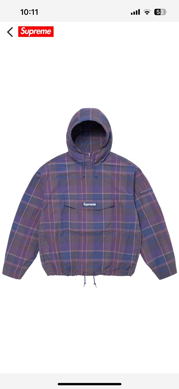 Supreme Supreme Cotton Utility Anorak | Grailed 