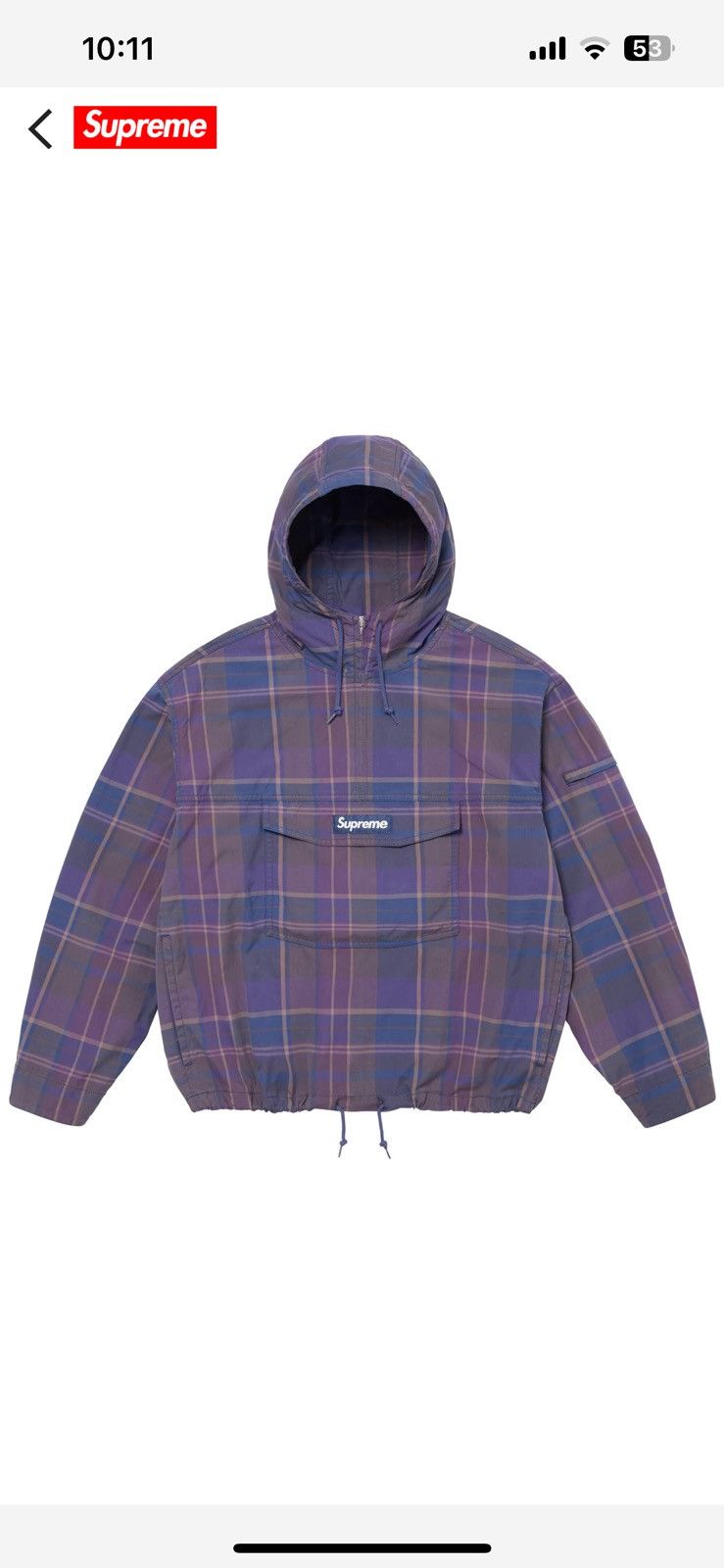 Supreme Supreme Cotton Utility Anorak | Grailed