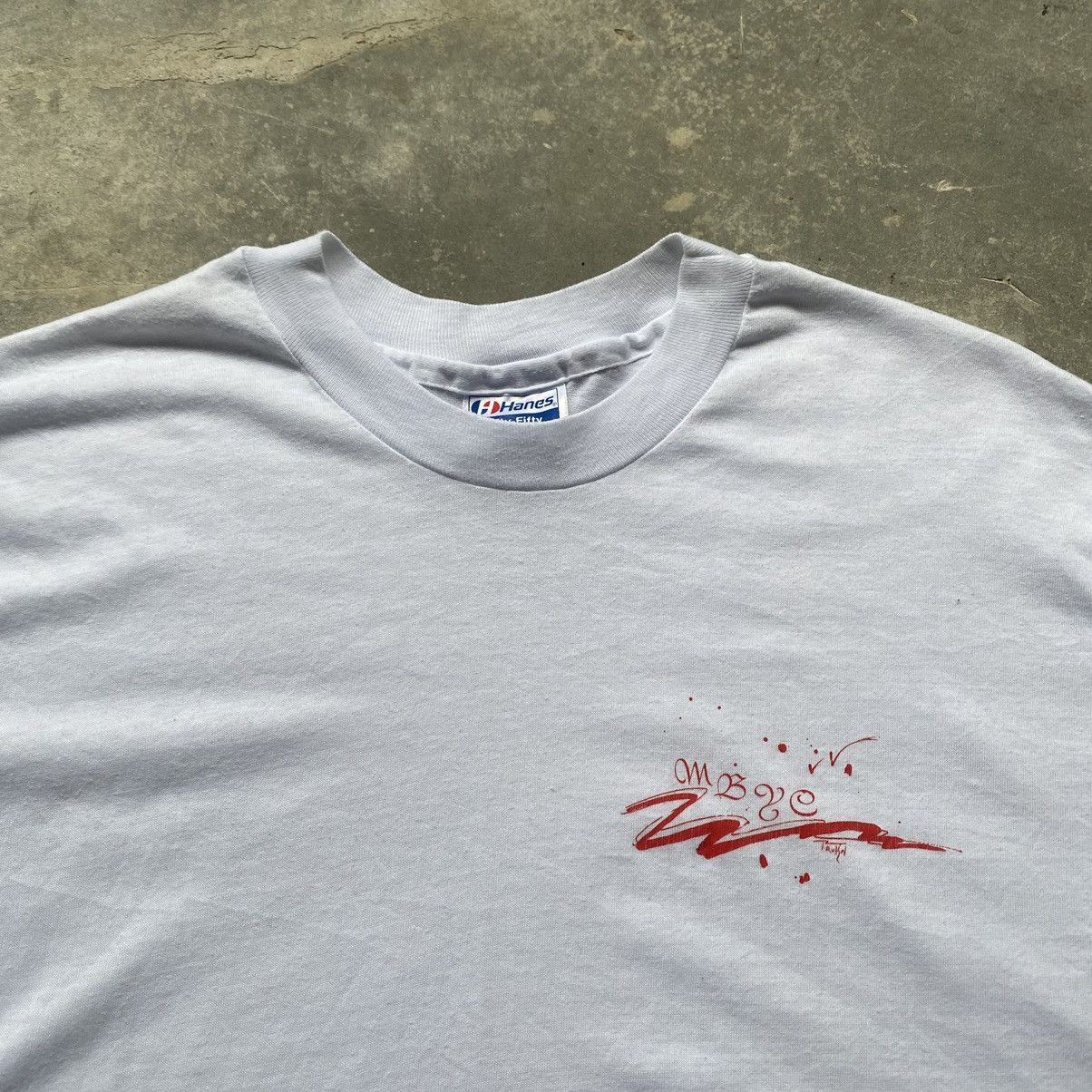 Vintage 1980s Minimalist single stitched tee Size US XL / EU 56 / 4 - 2 Thumbnail