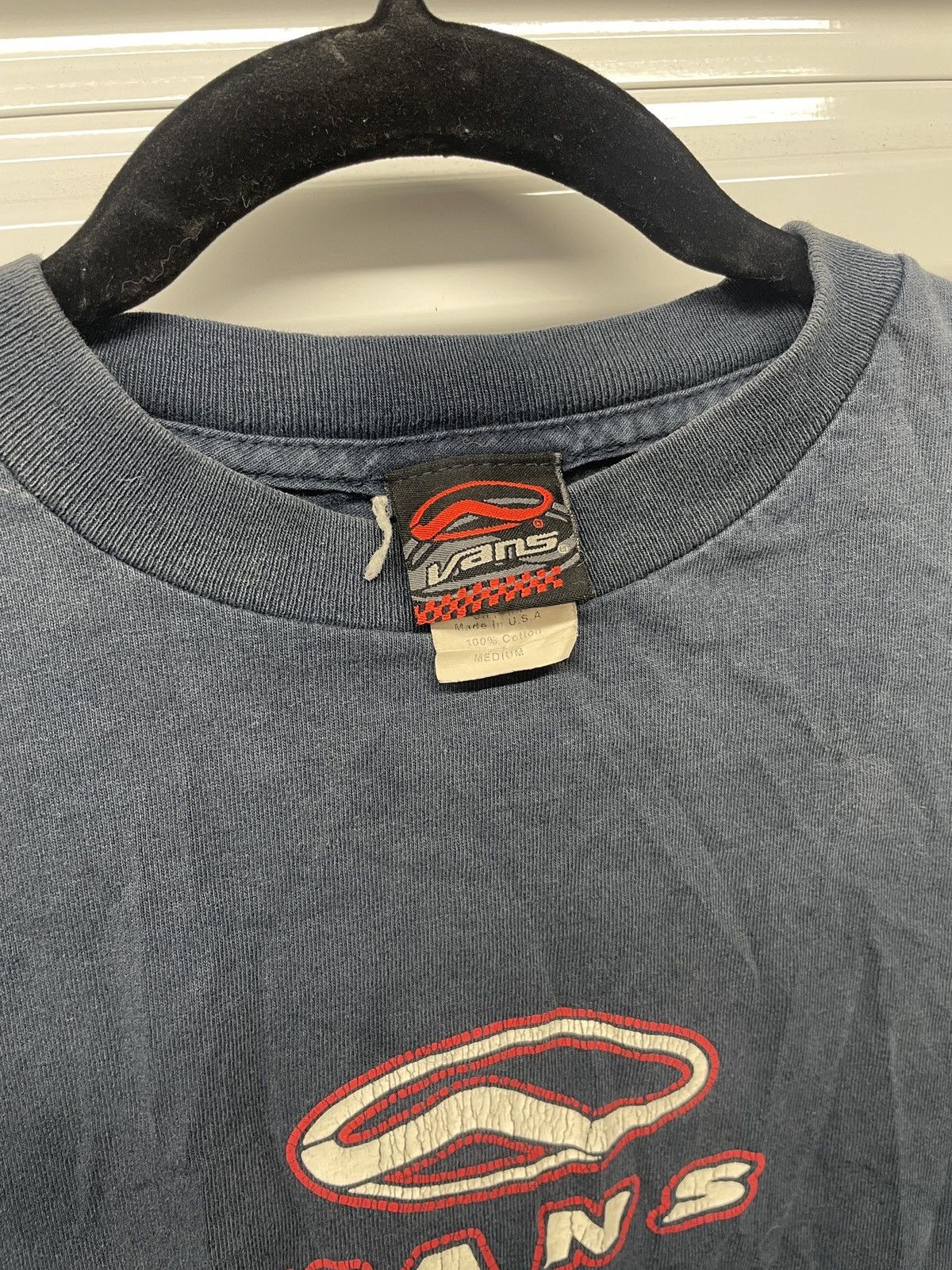 Vans Vintage 90s 00s Vans faded box logo tshirt Size US M / EU 48-50 / 2 - 4 Thumbnail