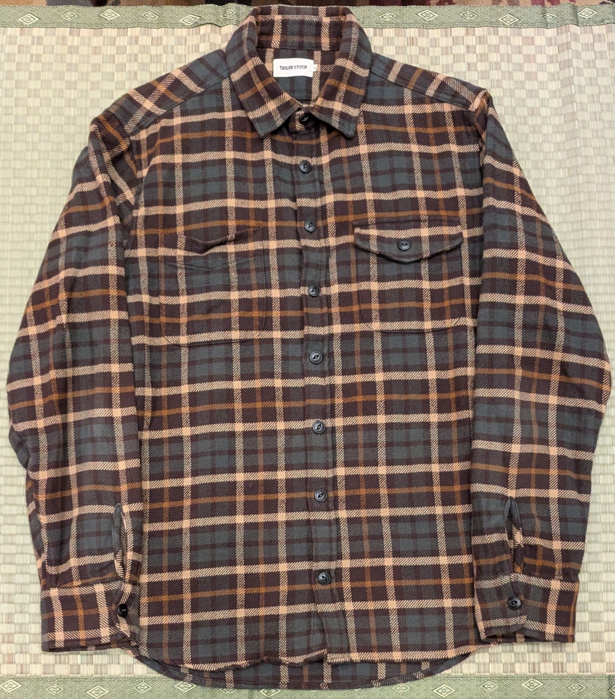 Taylor Stitch Taylor Stitch The Crater Flannel Shirt in Espresso Size 42 Size US L / EU 52-54 / 3 - 1 Thumbnail
