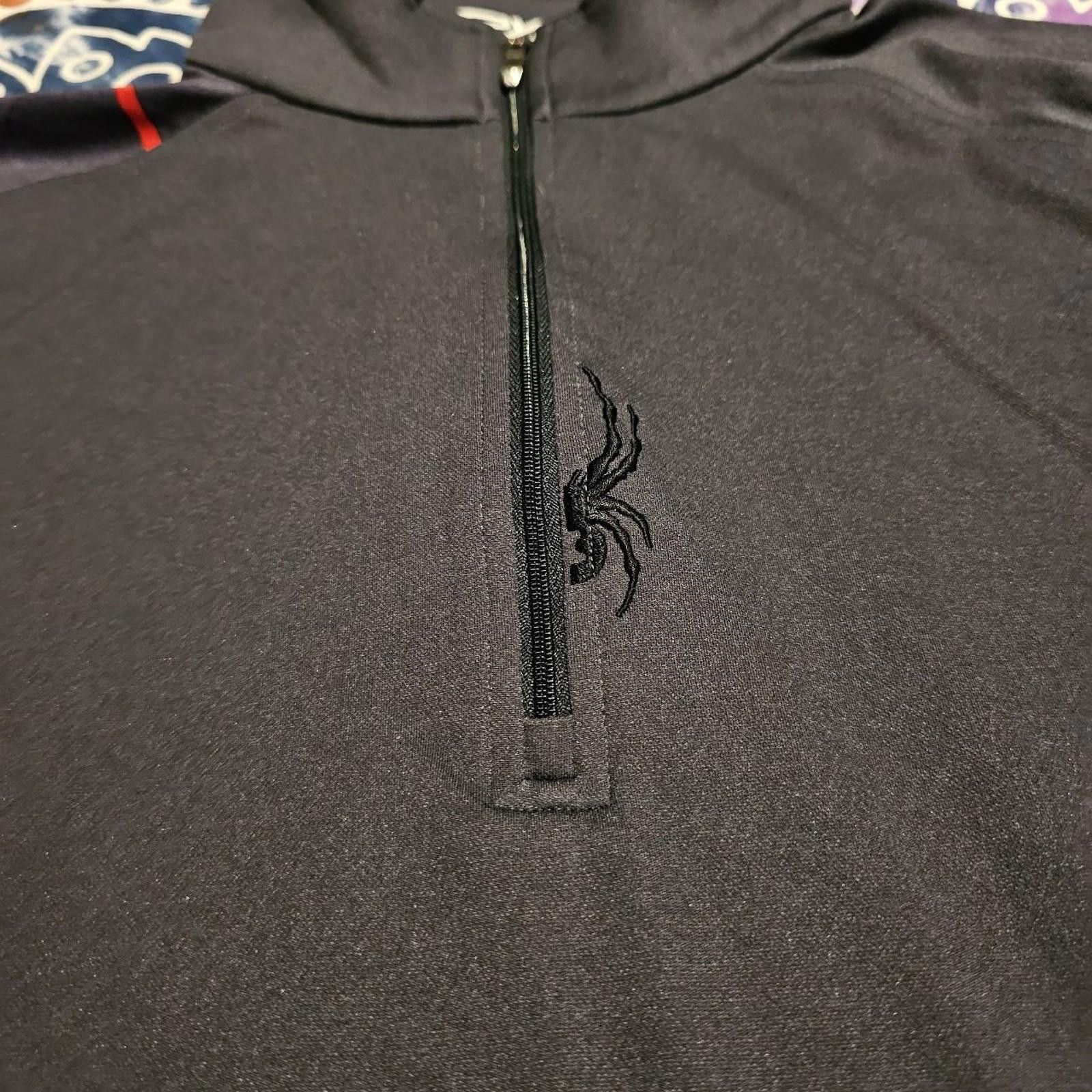 Spyder Spyder Men's Grey and Red Quarter Zip Jacket Size US M / EU 48-50 / 2 - 3 Thumbnail