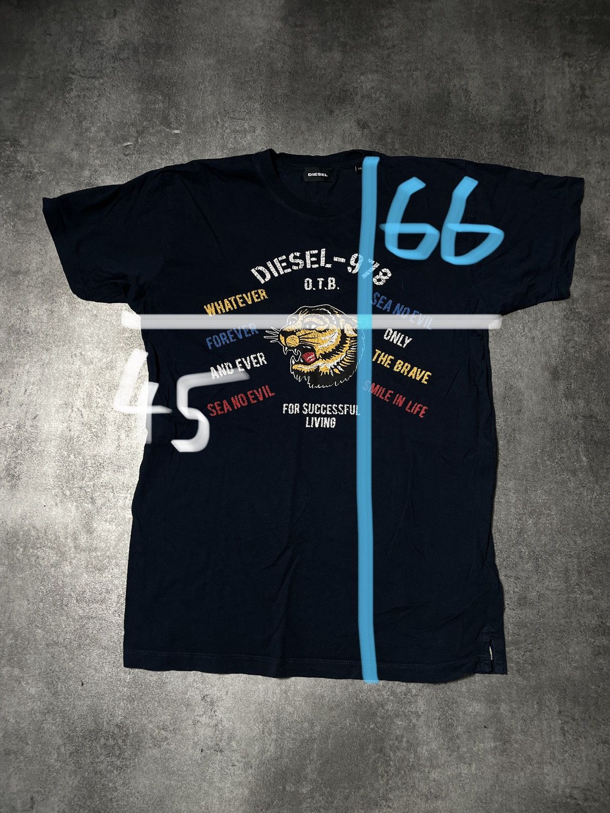 Diesel 🔥RARE🔥Diesel Vintage Tee Spellout Tiger Size US XS / EU 42 / 0 - 9 Thumbnail