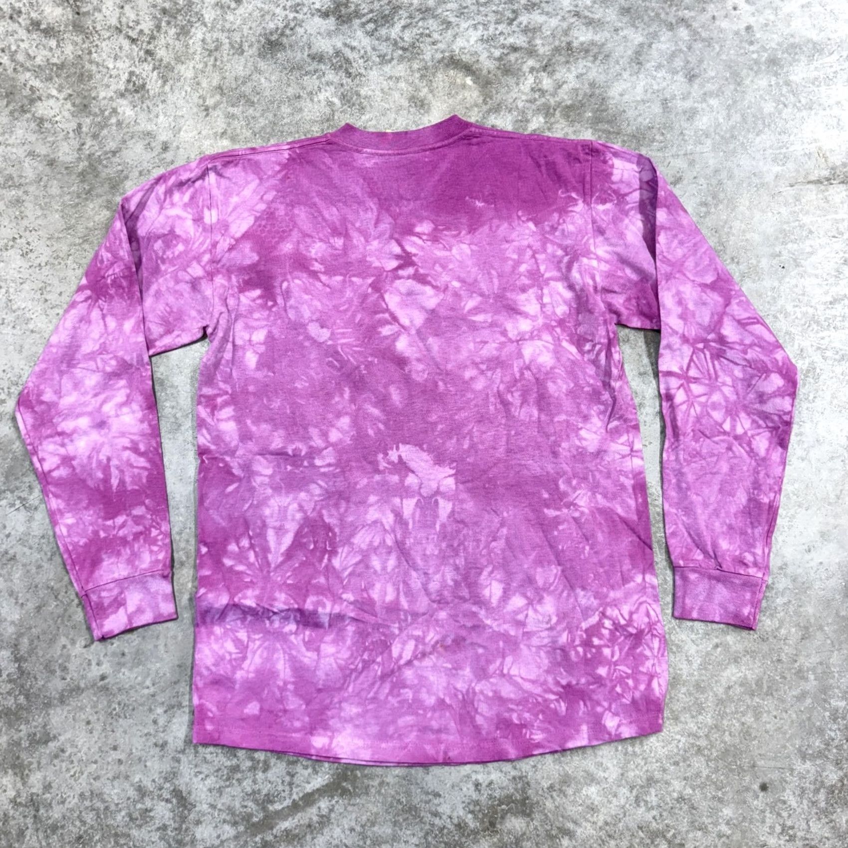 The Mountain VINTAGE The Mountain Shirt Mens Medium Purple Tie Dye Hummingbird Floral USA 90s Size US M / EU 48-50 / 2 - 4 Thumbnail