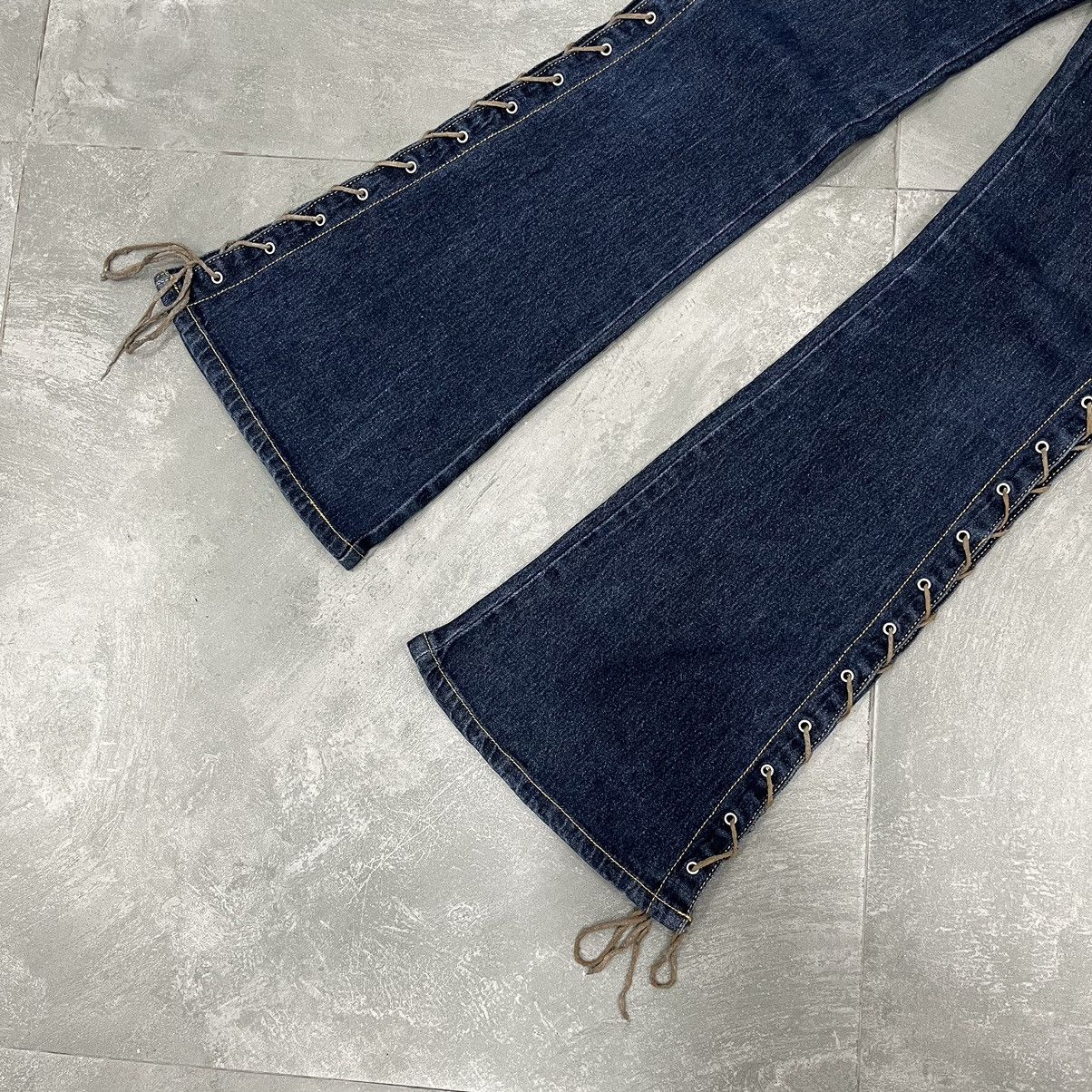 Japanese Brand Livre Claire Laced Up Flared Pants Size US 28 / EU 44 - 7 Thumbnail