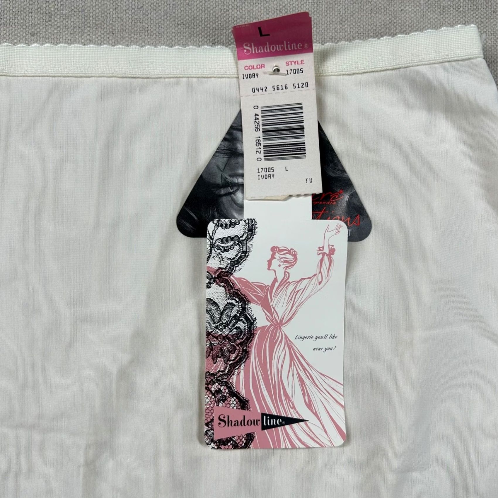 Vintage VINTAGE Shadowline Lingerie Womens L Nylon Lycra Ultralight Granny Panty 70s 80s Ivory Size 36" / US 14 / IT 50 - 3 Thumbnail