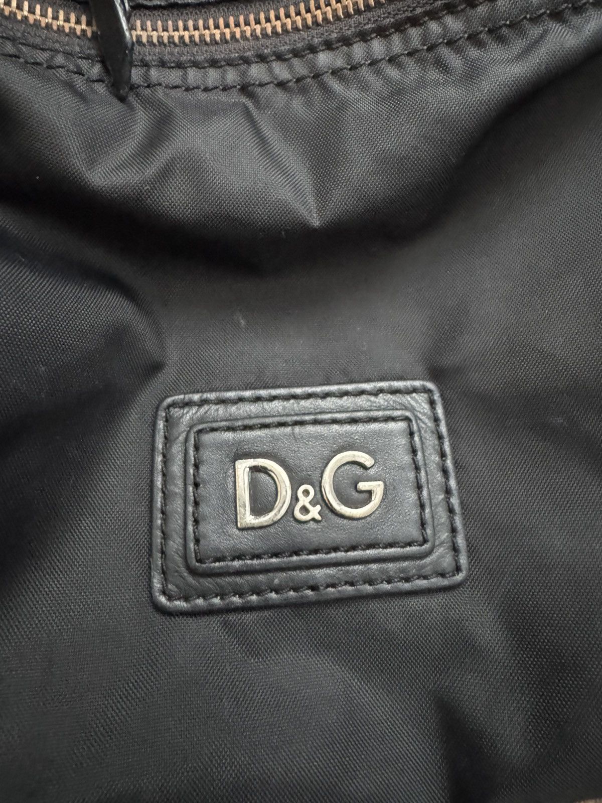 Dolce & Gabbana Dolce & Gabbana Shoulder Bag Logo Nylon Black Adjustable Leather Rare Size ONE SIZE - 6 Thumbnail