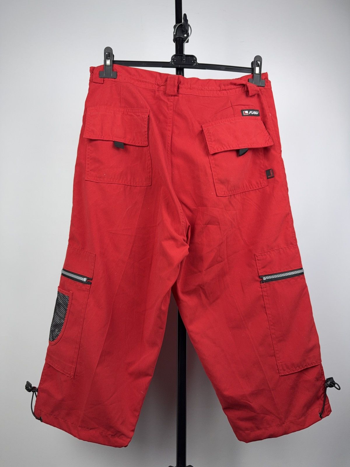 Fubu Vintage SK8 FUBU Red Cargo Capri Pants Y2K Hip Hop 🔥 M sz Size US 34 / EU 50 - 10 Thumbnail