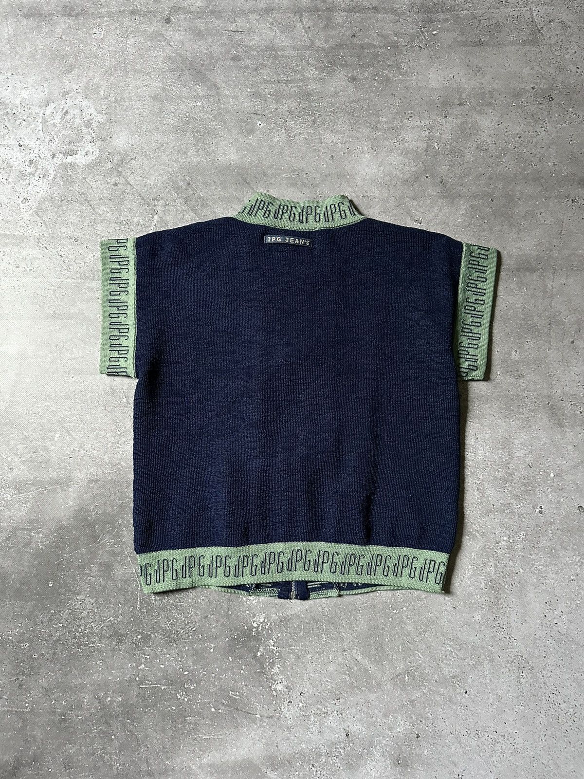 Vintage 00s Jean Paul Gaultier Monogram Knit Top
