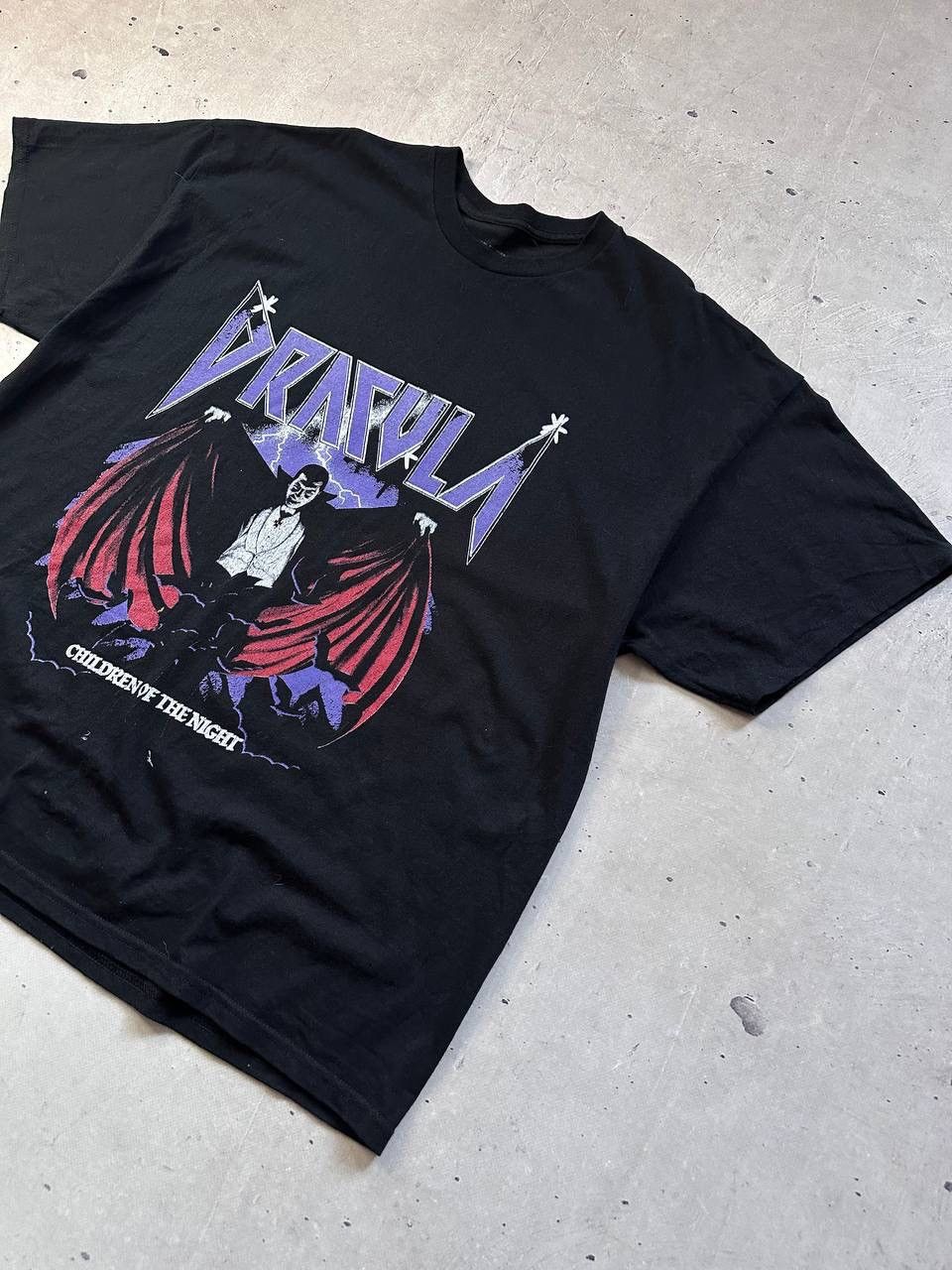 Anime × Vintage Dracula Children Of The Night Men’s Tee Anima Monsters Y2K Size US XL / EU 56 / 4 - 2 Thumbnail
