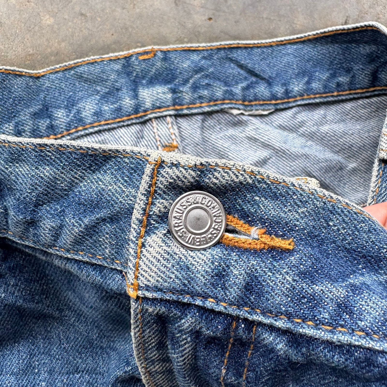 Levi's Vintage 90s Levis 517 Flare Boot cut Blue Jeans Size US 38 / EU 54 - 2 Thumbnail