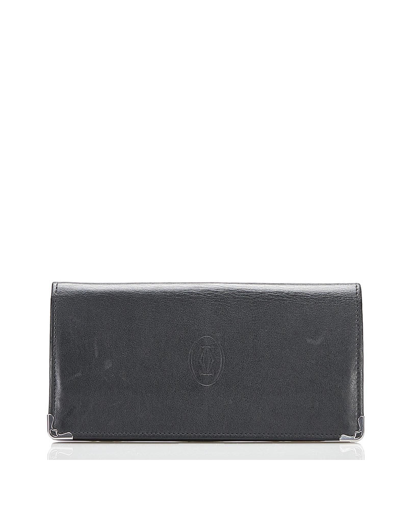 image of Cartier Classic Black Leather Wallet, Men's