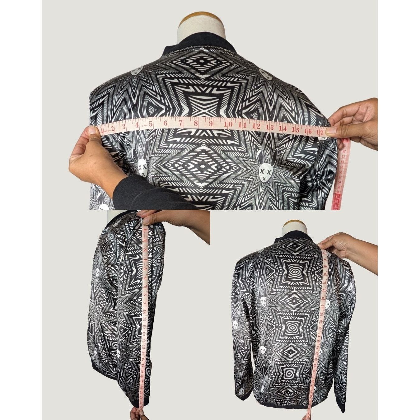 Unknown London Mister Triple X Designer Swim Track Jacket Black White Men’s Size US L / EU 52-54 / 3 - 9 Thumbnail