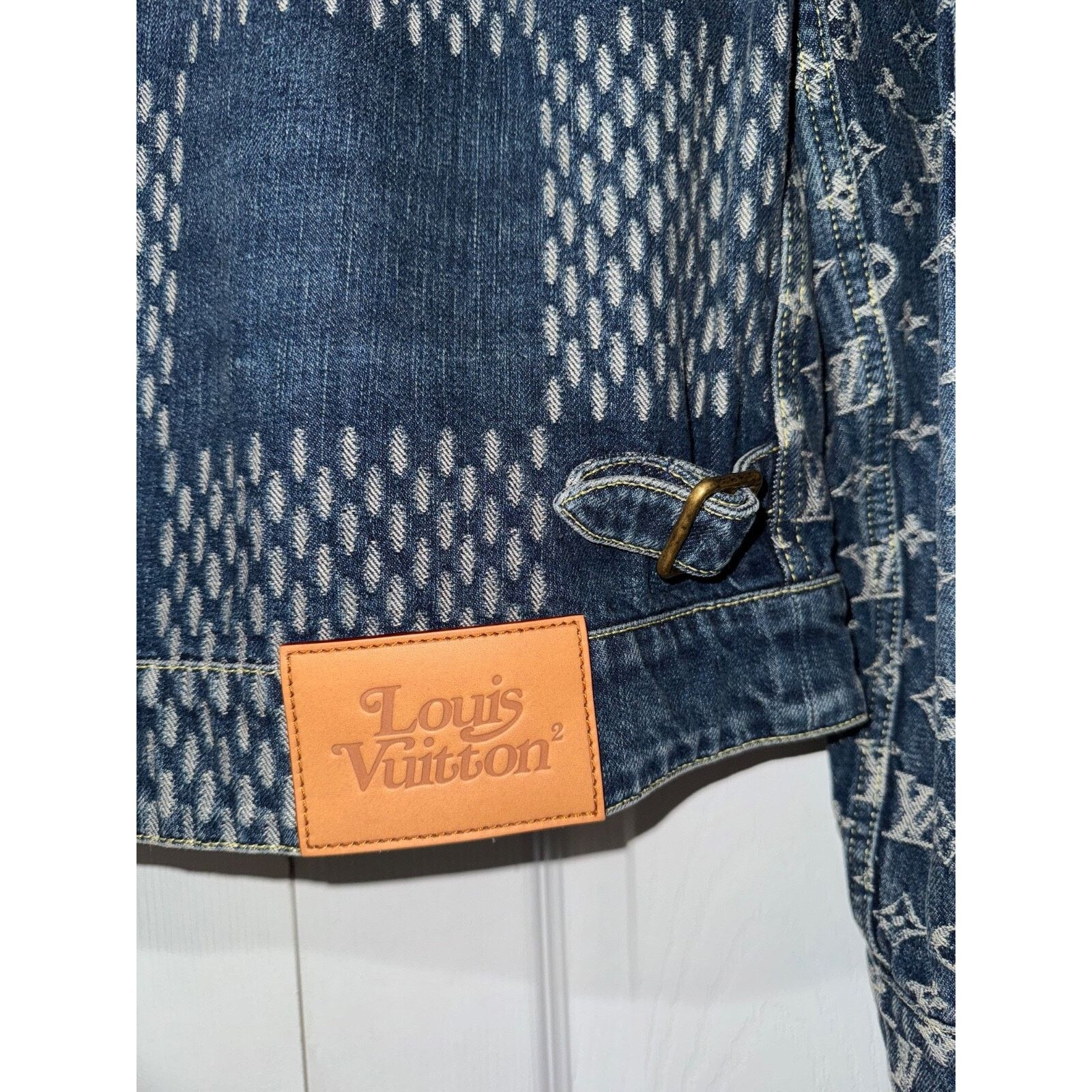 Louis Vuitton Louis Vuitton x Nigo Giant Damier Waves Trucker Jacket 48 Size US M / EU 48-50 / 2 - 13 Thumbnail