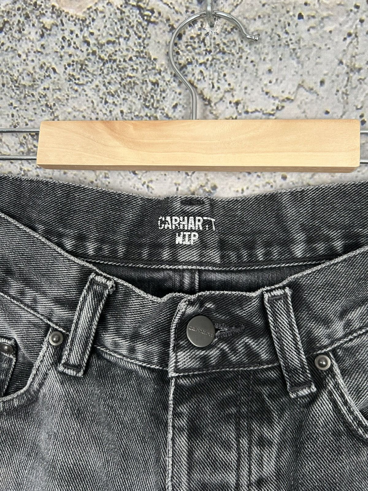 Carhartt Carhartt WIP Newel Pant Washed Black Denim Jeans Skate Size US 28 / EU 44 - 6 Thumbnail