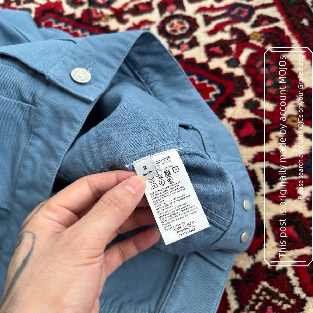 Visvim Sz 2 Visvim 17AW 101 Jumbo Blue Jacket mo.jos1517 Size US M / EU 48-50 / 2 - 9 Thumbnail
