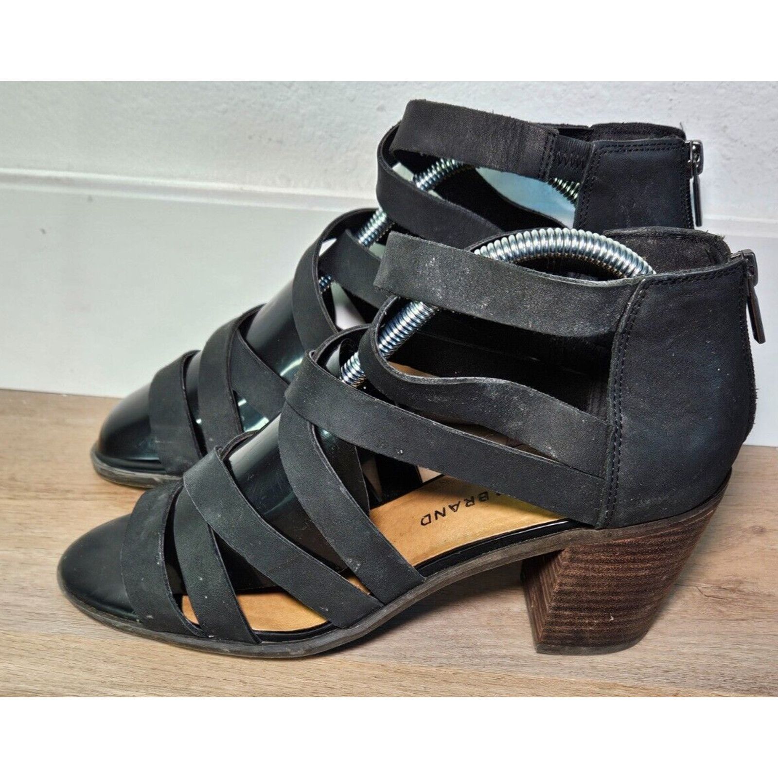 Lucky Brand Lucky Brand Women’s Black Strappy Heeled Sandals Size 10M Size US 10 / IT 40 - 3 Thumbnail