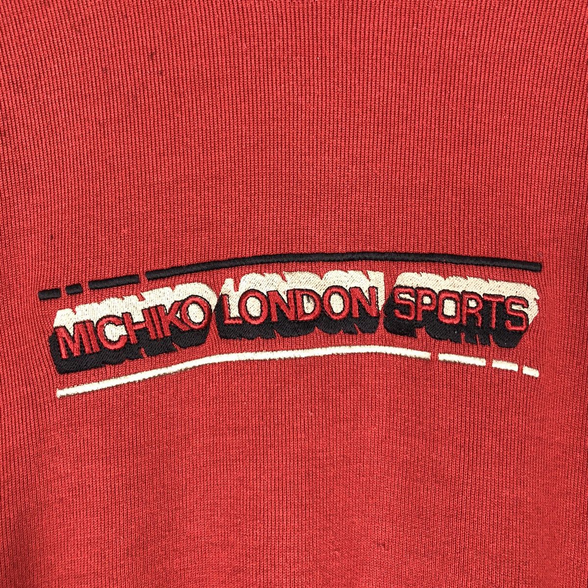 Japanese Brand × Michiko Koshino London Michiko London Sports Red Maroon Sweatshirt Small Size US S / EU 44-46 / 1 - 10 Thumbnail