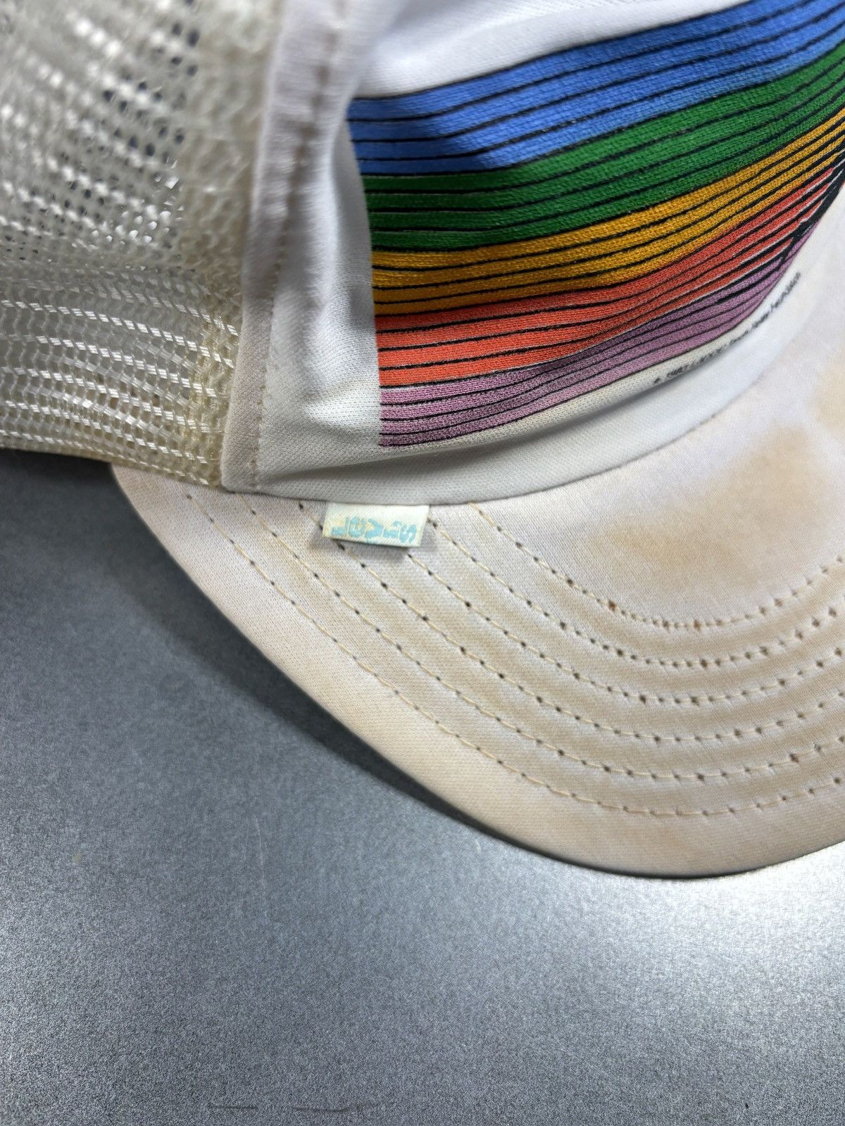 Levi's Vintage Levi's Trucker Hat 1984 Olympics Torch Staff Promo Size ONE SIZE - 3 Thumbnail