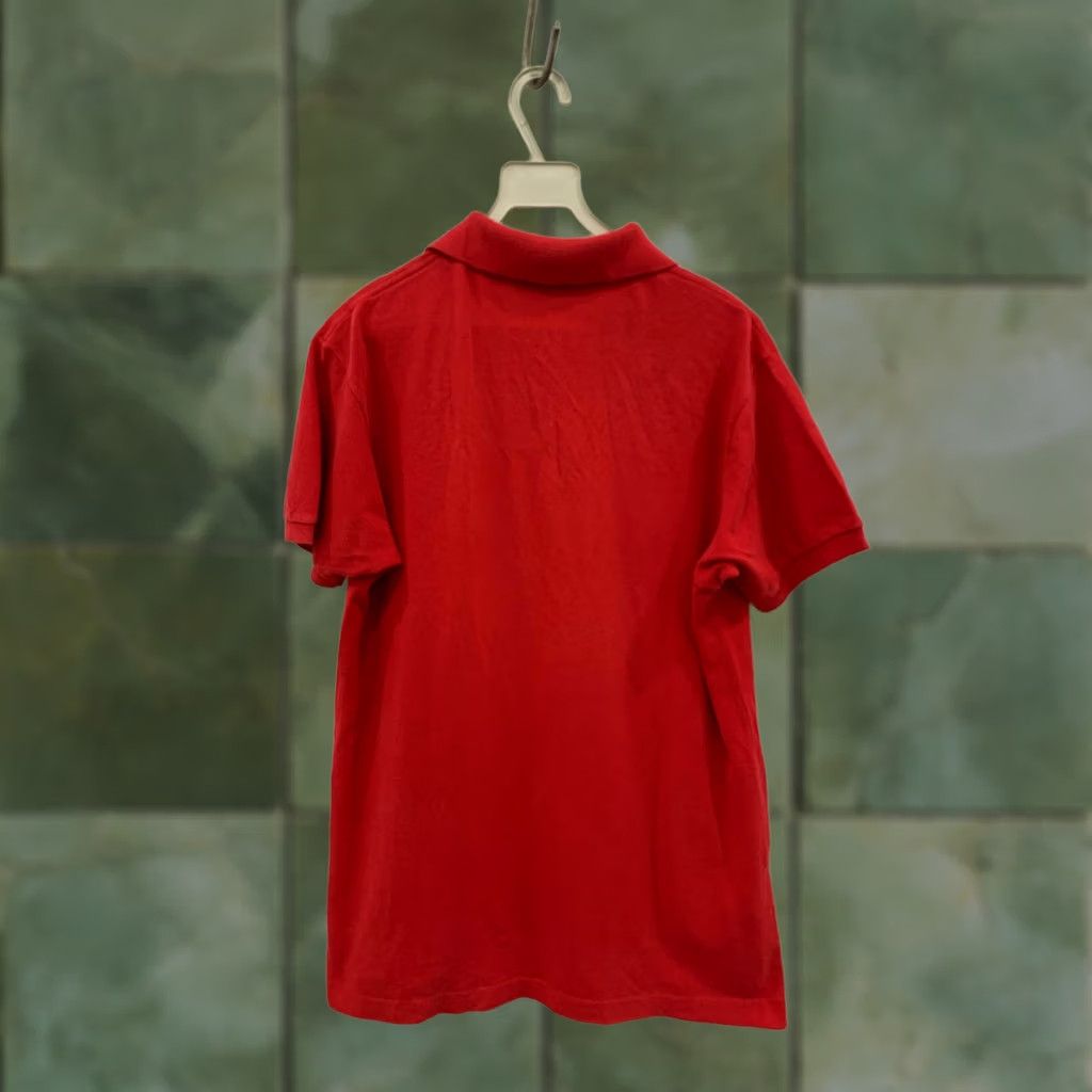 Lacoste VINTAGE Lacoste Polo Shirt Mens Red Made in France 40" Chest Crocodile 237 Size US L / EU 52-54 / 3 - 1 Thumbnail