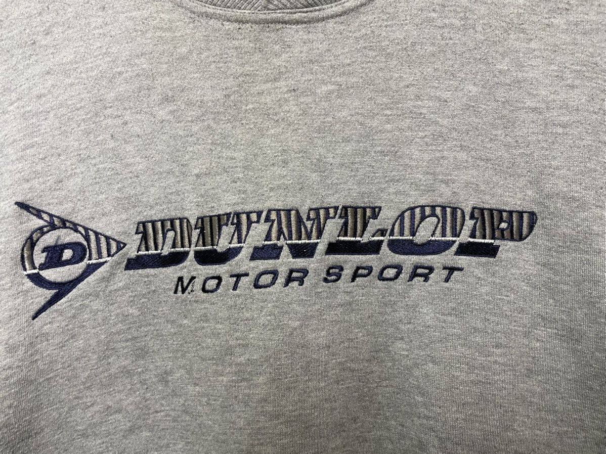 Dunlop × Vintage 90s dunlop motorsport embroidered big logo sweatshirt Size US M / EU 48-50 / 2 - 9 Thumbnail