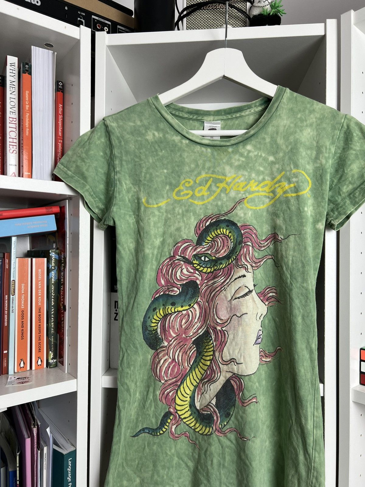 Ed Hardy Vintage y2k Ed Hardy printed t-shirt XS avantgarde drain 00s Size XS / US 0-2 / IT 36-38 - 3 Thumbnail