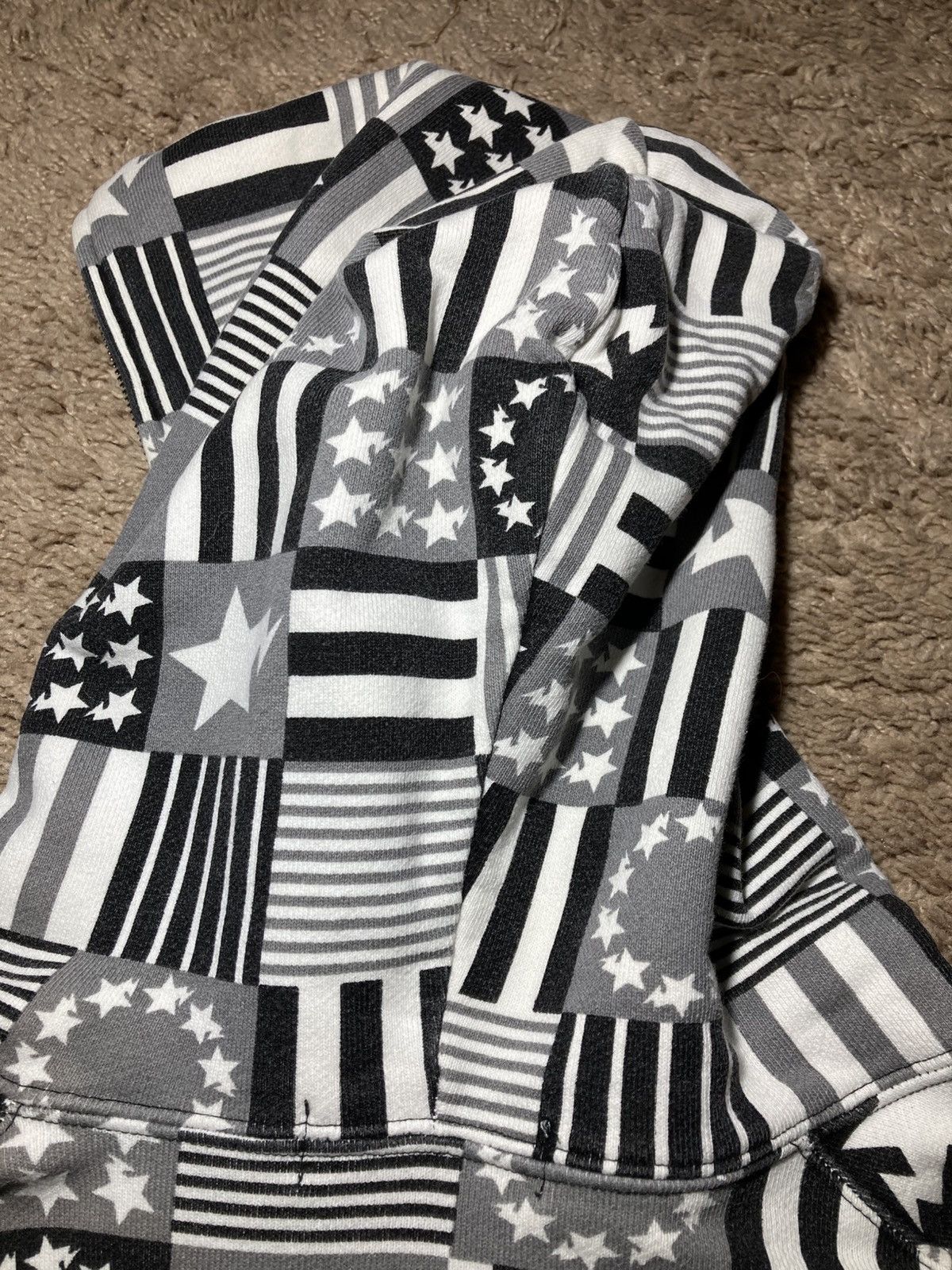 Bape 2011 Bape Sta Full Zip Patchwork Stars Stripes Flags Rip Size US L / EU 52-54 / 3 - 11 Thumbnail