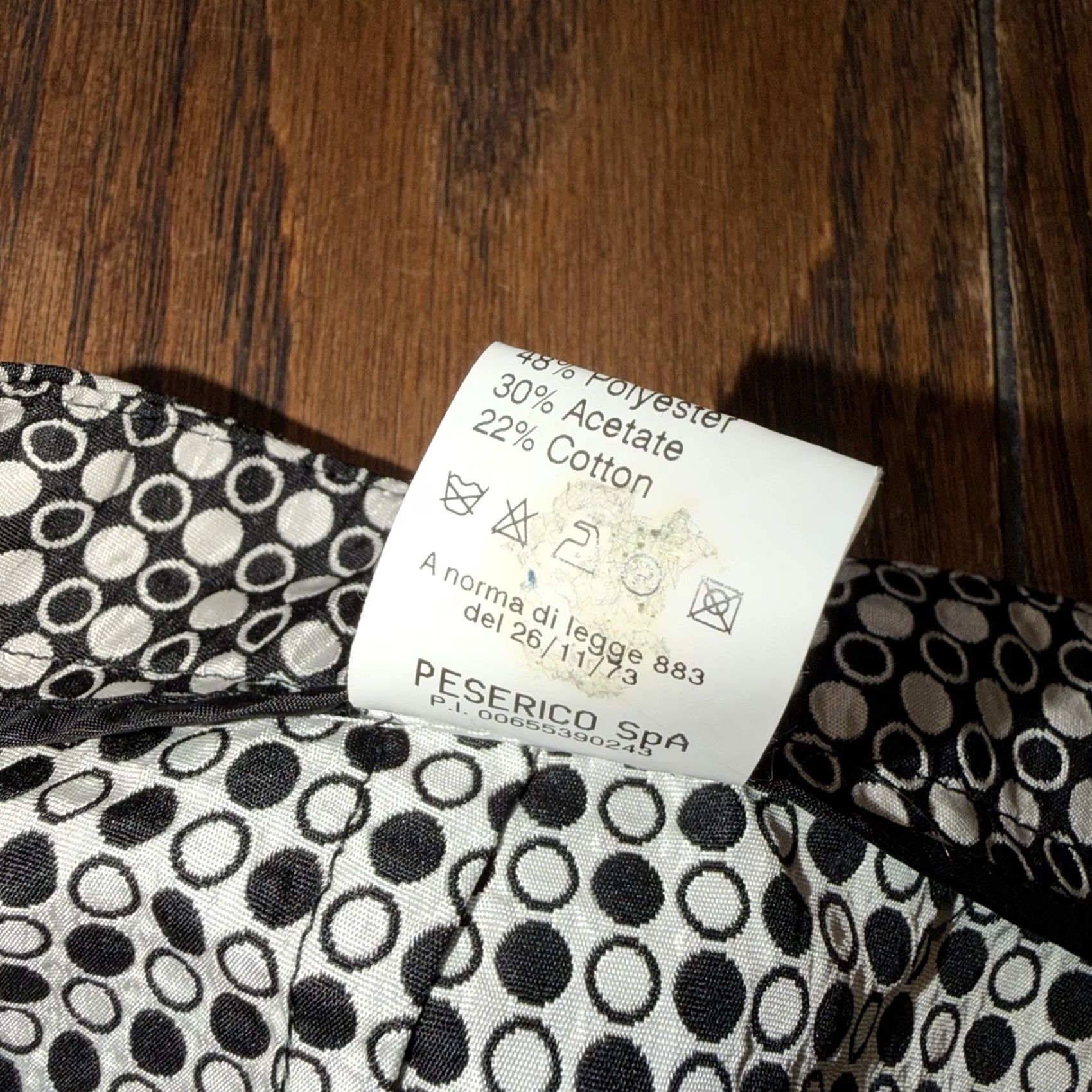 Peserico Peserico Italy Women’s Pants Size 48 Black White Dots Made In Italy Size 34" / US 12 / IT 48 - 6 Thumbnail