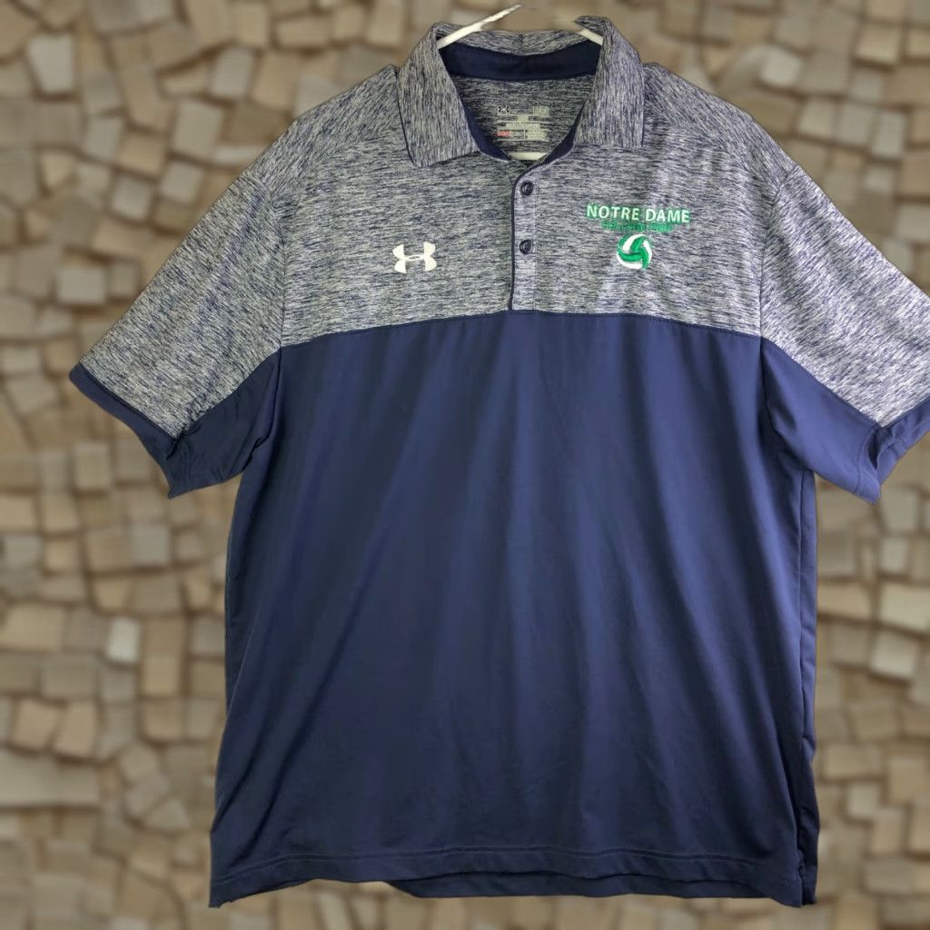 Under Armour Under Armour Heat Gear Loose Notre Dame College Prep Mens Large Gray Shirt Size US L / EU 52-54 / 3 - 1 Thumbnail
