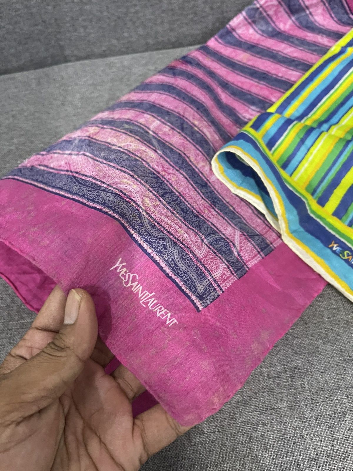 Yves Saint Laurent Lot sale YSL pocket square / bandana Size ONE SIZE - 5 Thumbnail