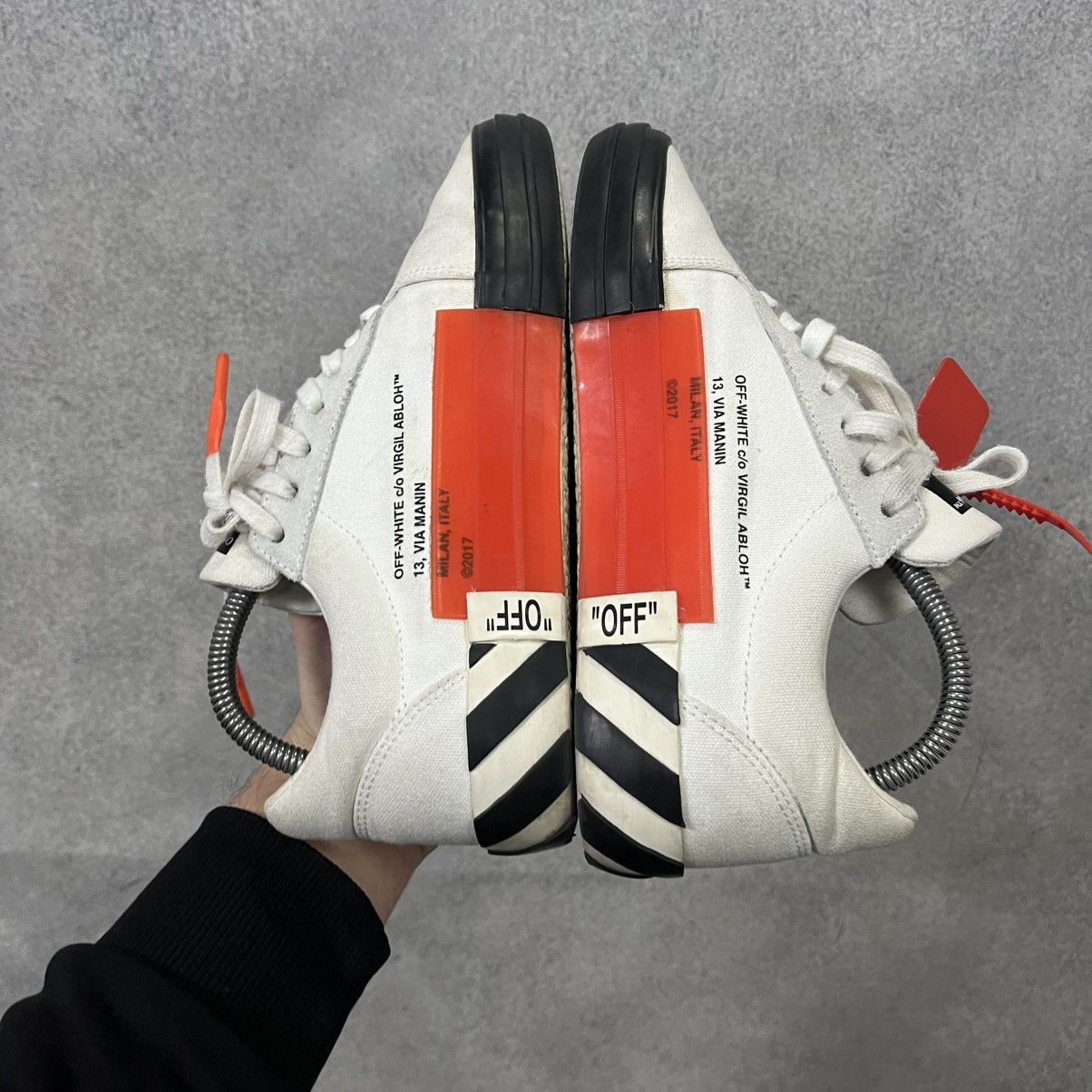 Off-White Off White Vulcanized Sneaker Size US 5.5 / EU 38 - 8 Thumbnail