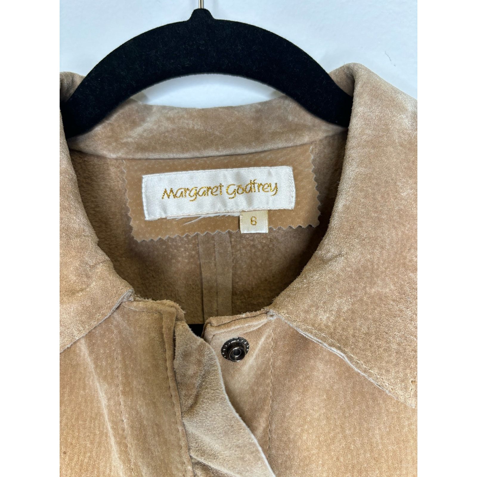 Vintage Margaret Godfrey vintage suede jacket with ruffle detail￼ Size M / US 6-8 / IT 42-44 - 3 Thumbnail