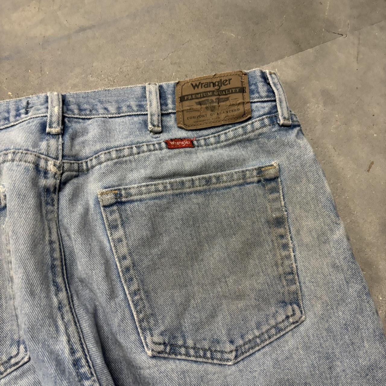 Japanese Brand × Vintage Crazy Vintage Y2K/2000s Light Wash Distressed Denim Jeans! Size US 34 / EU 50 - 7 Thumbnail