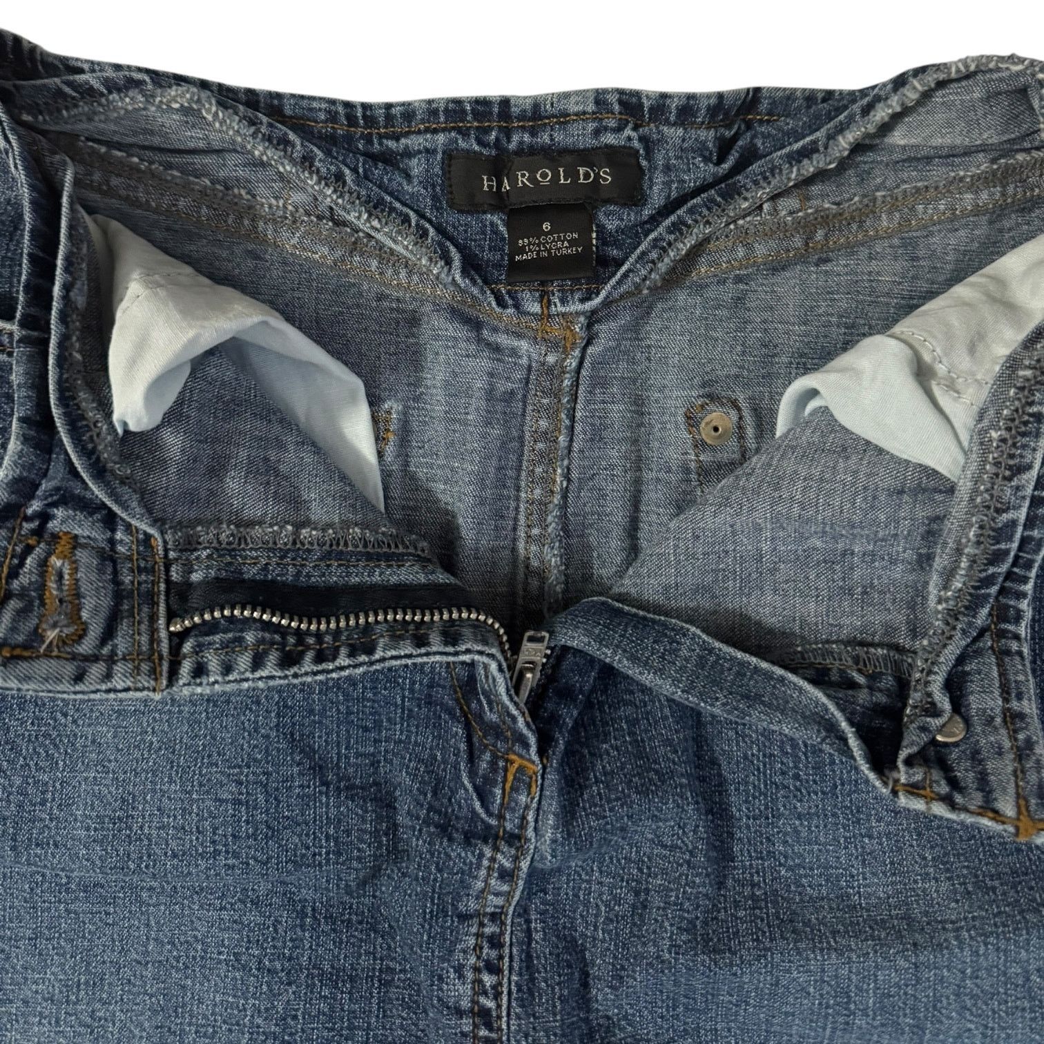 Other Harold’s Denim Blue Jean Retro Skirt Knee Length – Size 6 Size 28" / US 6 / IT 42 - 2 Thumbnail