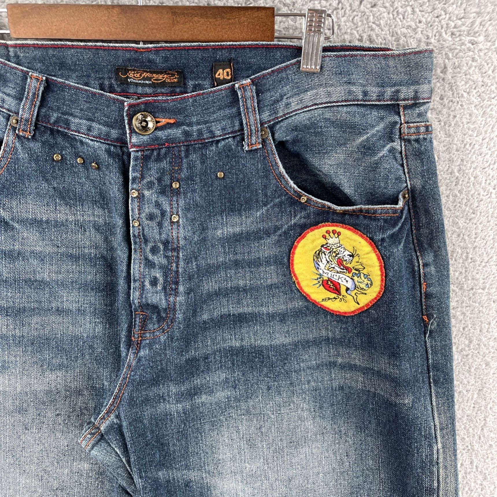 Ed Hardy VINTAGE Ed Hardy Men’s Jeans Shirt None? Size US 40 / EU 56 - 5 Thumbnail