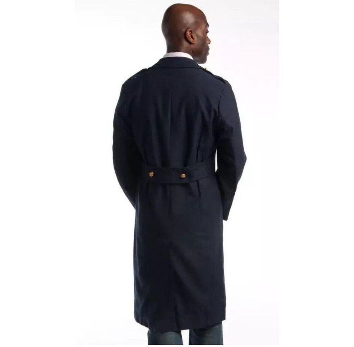 Vintage 1960's French Military Blue Coat Gabardine Airforce 96X Size US M / EU 48-50 / 2 - 3 Thumbnail