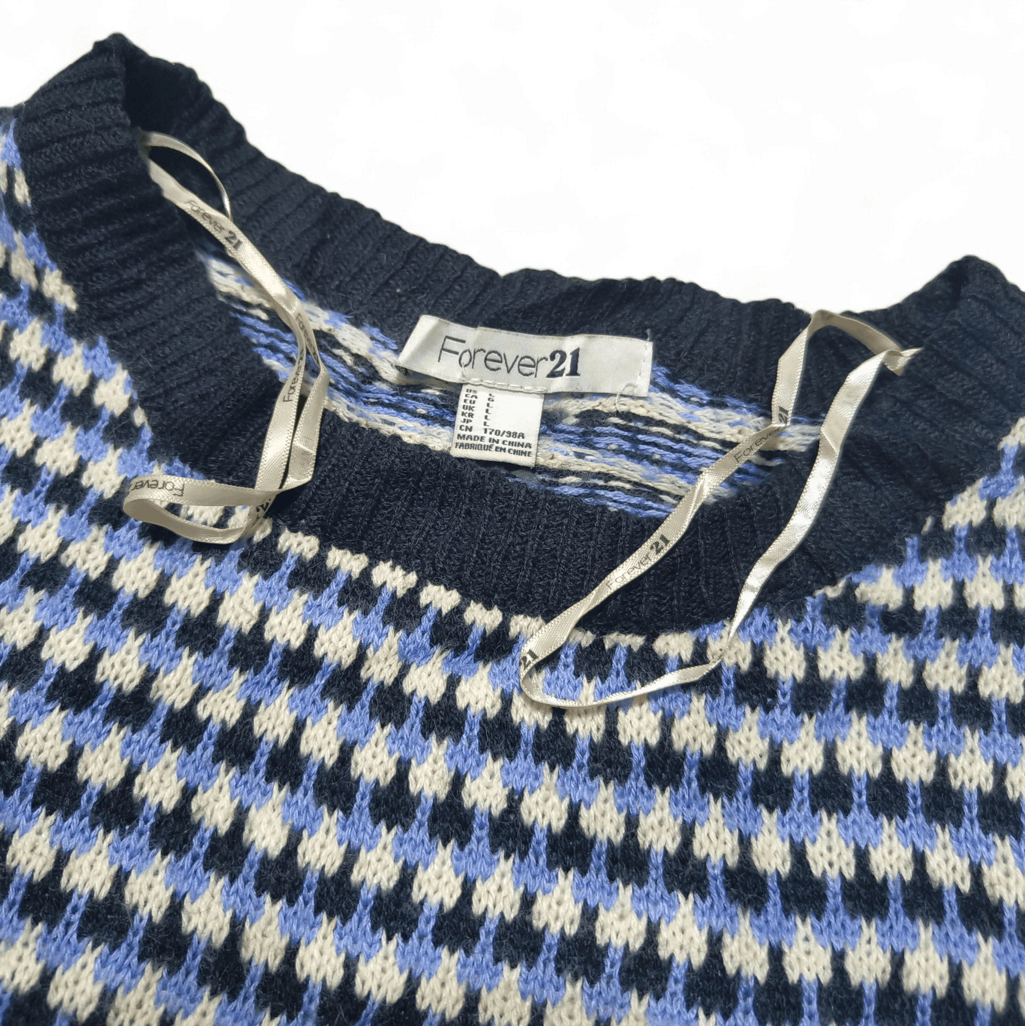 Forever 21 Vintage FOREVER 21 Women's Ethnic Motifs Knit Sweater Size L / US 10 / IT 46 - 7 Thumbnail