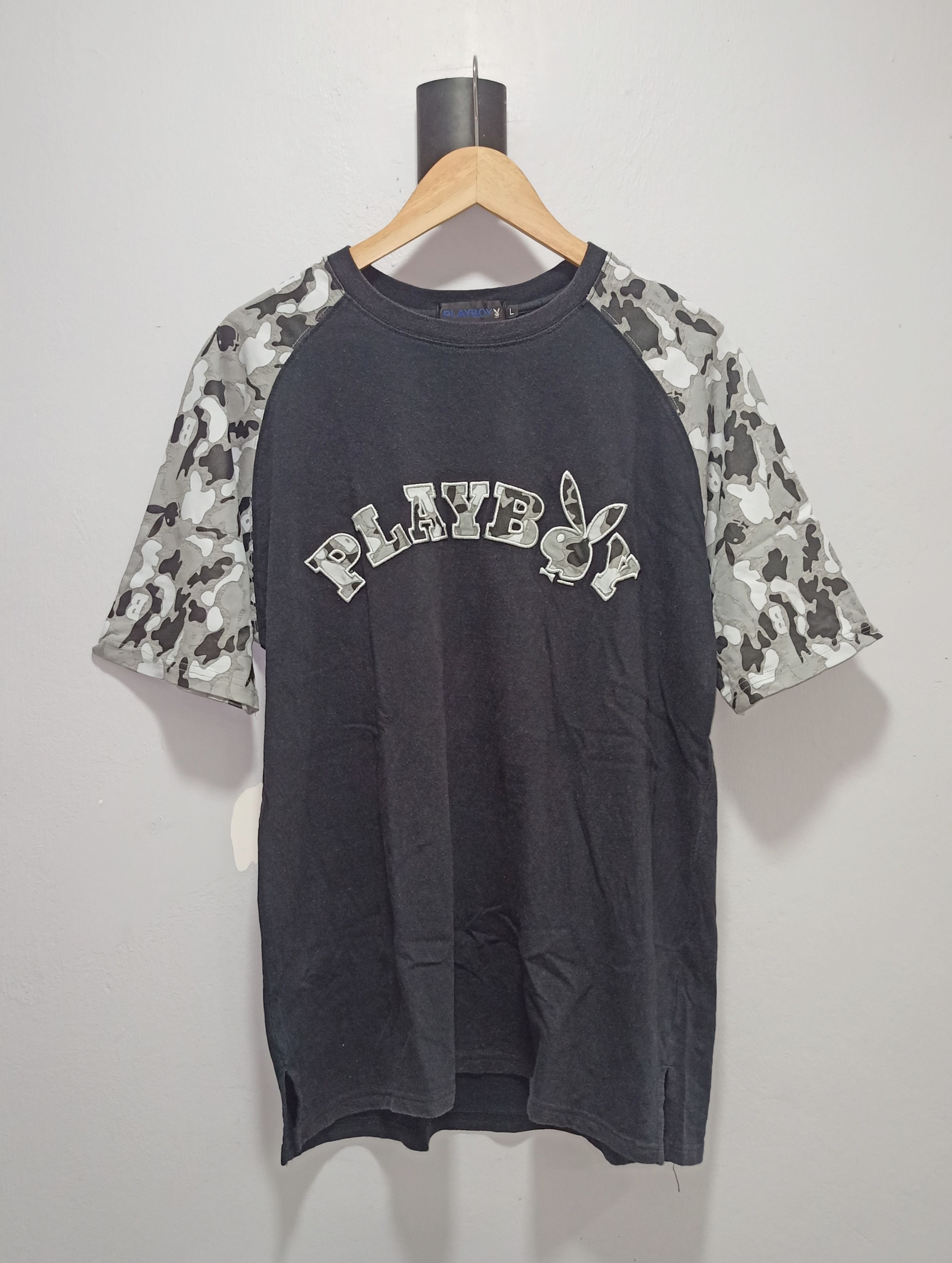 Playboy Vintage 1990s Playboy I Read the Articles Tee large black