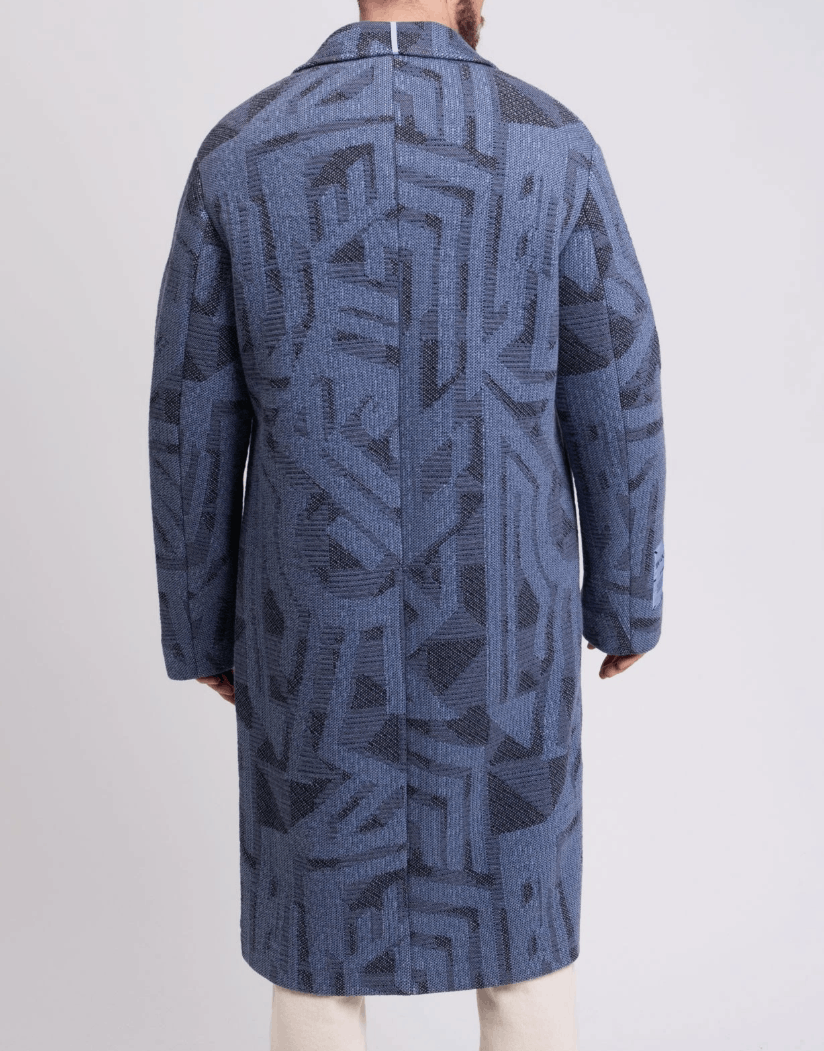 Alexander McQueen MCQ Jacquard Knit Coat Size US M / EU 48-50 / 2 - 3 Thumbnail