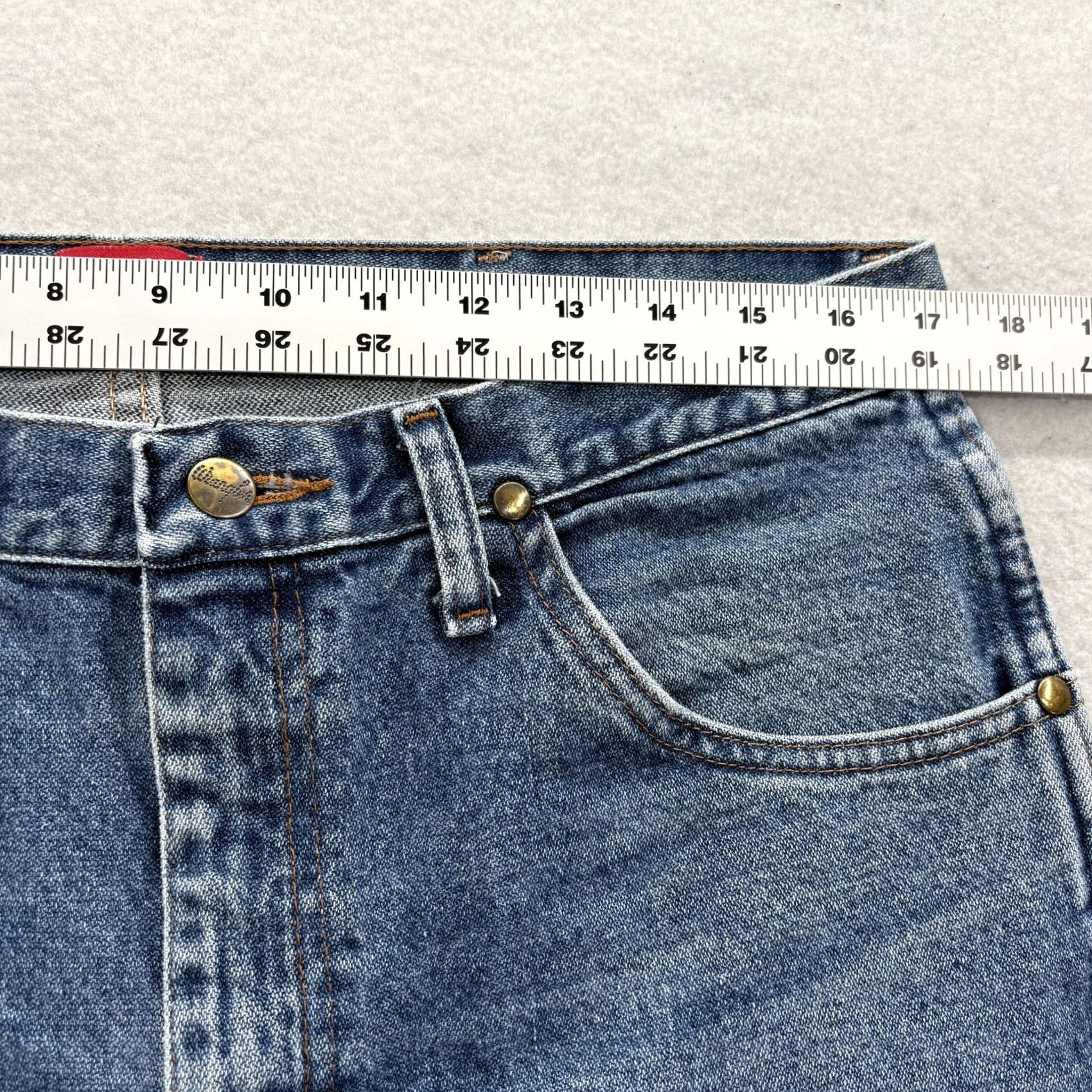 Wrangler Wrangler Cowboy Cut Slim Jeans Mens 34x29 Blue Medium Wash Straight Denim 36MWZ Size US 34 / EU 50 - 5 Thumbnail