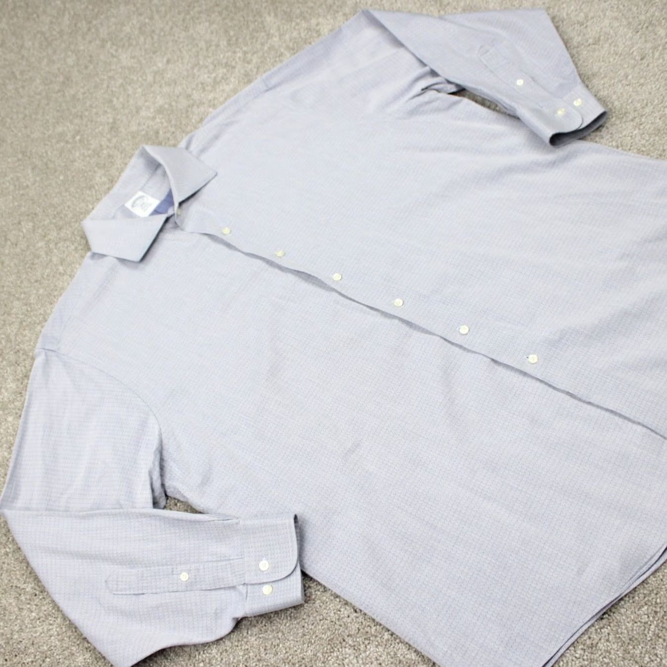 Brooks Brothers Brooks Brothers Regent Dress Shirt Mens 17 1/2 Blue All Cotton L/S Button-Down Non-Iron Regular Size Type Shirt Men Size US XXL / EU 58 / 5 - 7 Thumbnail