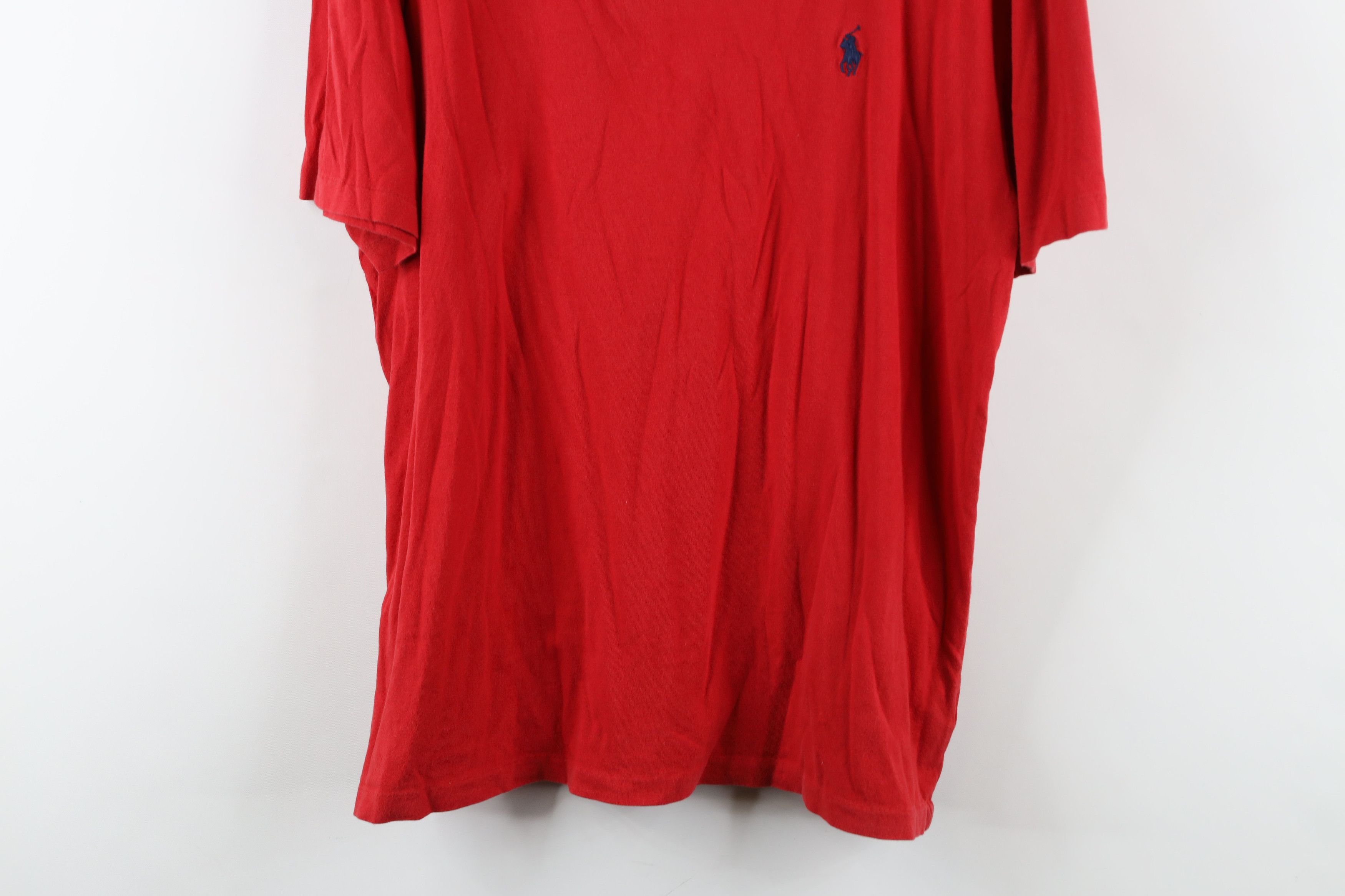 Ralph Lauren × Vintage Vintage Ralph Lauren Faded Short Sleeve T-Shirt Red Cotton Size US M / EU 48-50 / 2 - 3 Thumbnail