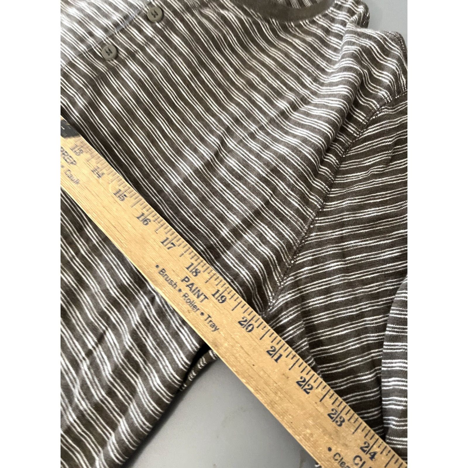 Gap GAP Sweatshirt Men XL Long Sleeve Crew Neck Pullover Henley Brown Striped Size US XL / EU 56 / 4 - 5 Thumbnail