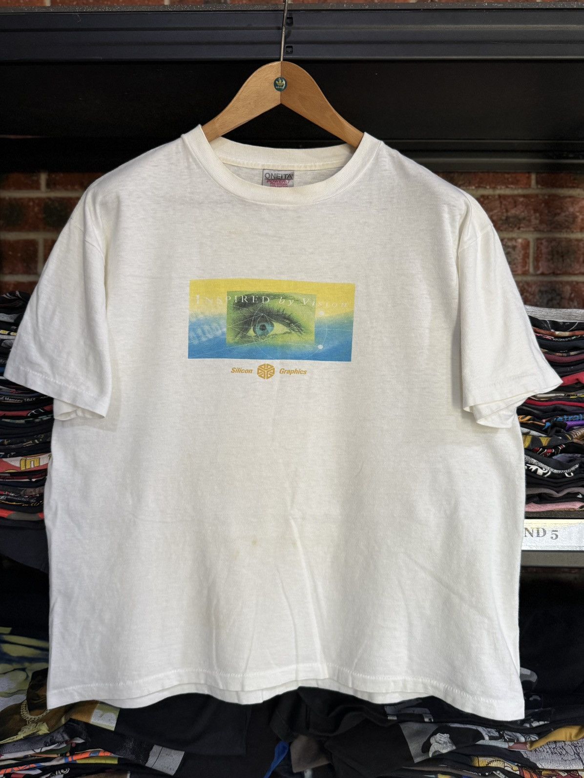 Vintage 90s Silicon Graphics Inspired By Vision Faded Boxy T