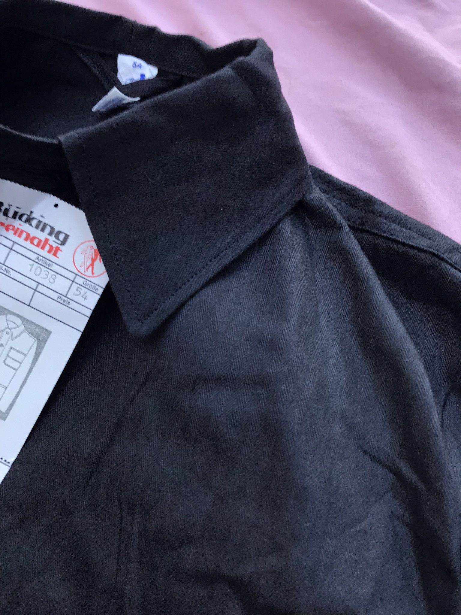 Other RARE NWT BLACK HBT MOLESKIN CHORE JACKET Size US L / EU 52-54 / 3 - 10 Thumbnail
