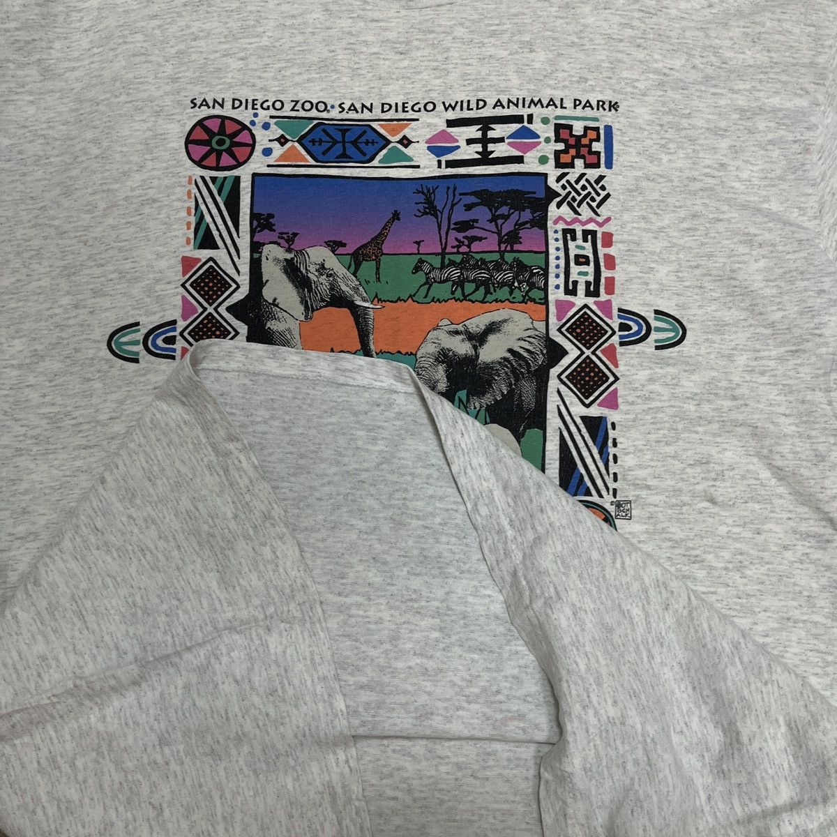 All Sport Rare Vintage 1990s San Diego Zoo Animal Park TShirt Size US L / EU 52-54 / 3 - 17 Thumbnail