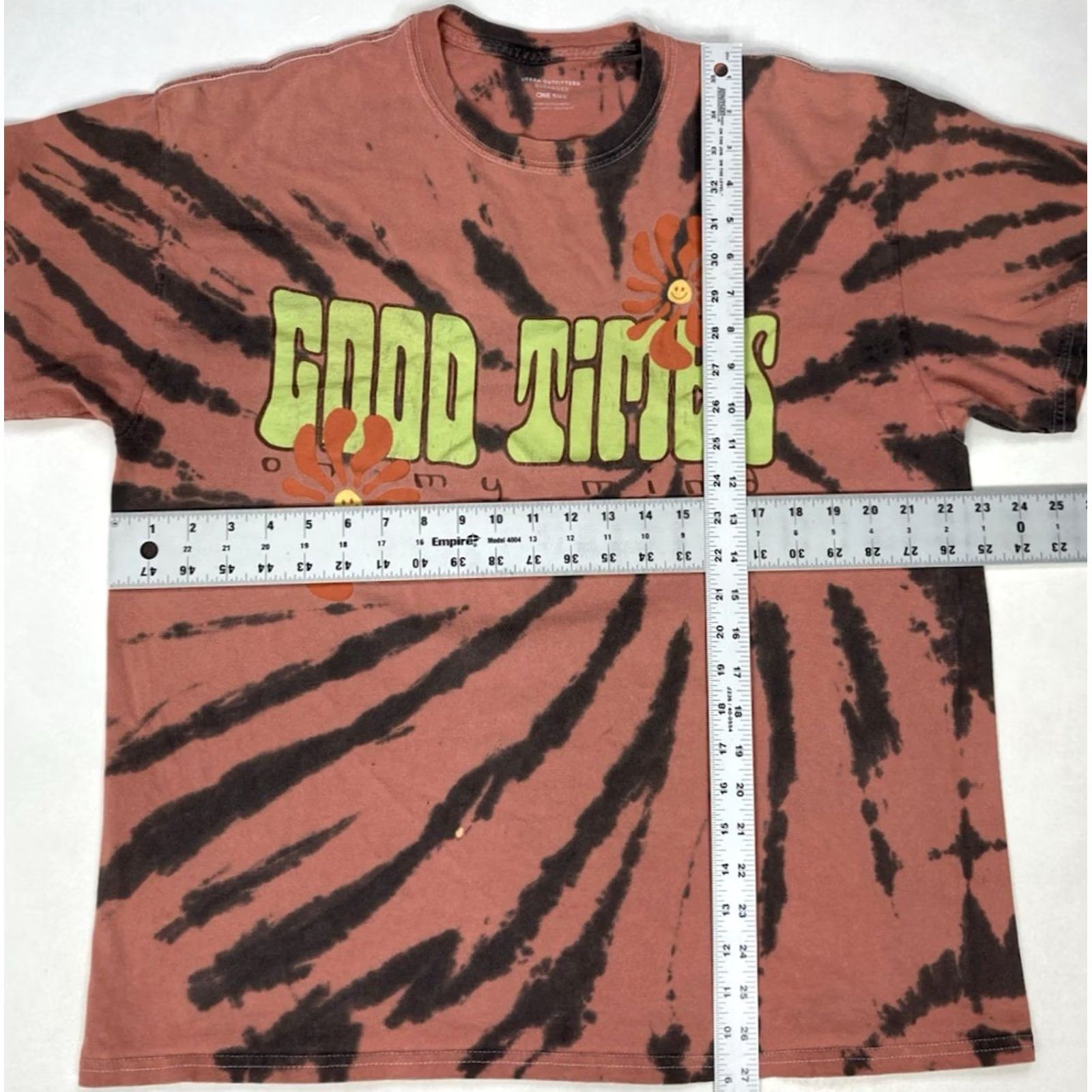 Urban Outfitters VINTAGE Urban Outfitters Good Times On My Mind Graphic T-shirt Women One Size Tie Dye Shirt Adult White or Red? Size ONE SIZE - 6 Thumbnail