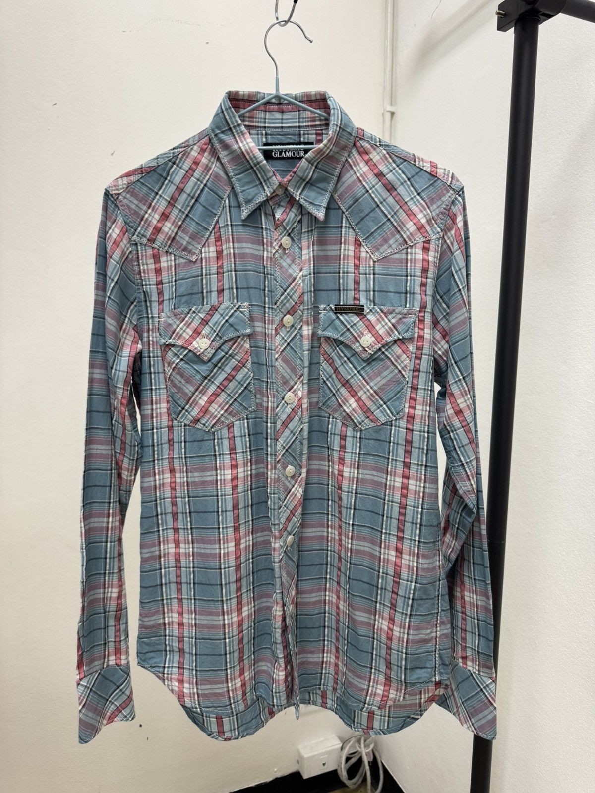 Hysteric Glamour Western Checkered Button up Size US M / EU 48-50 / 2 - 1 Thumbnail